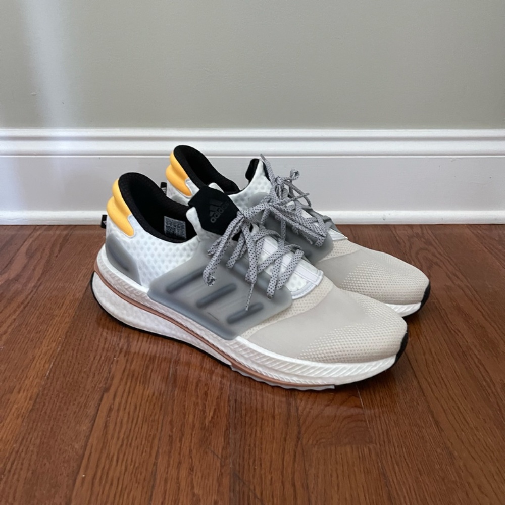 NWOB Adidas x PLR Boost "Silver Pebble" Men's Sneakers - Size 13 - Picture 9 of 13